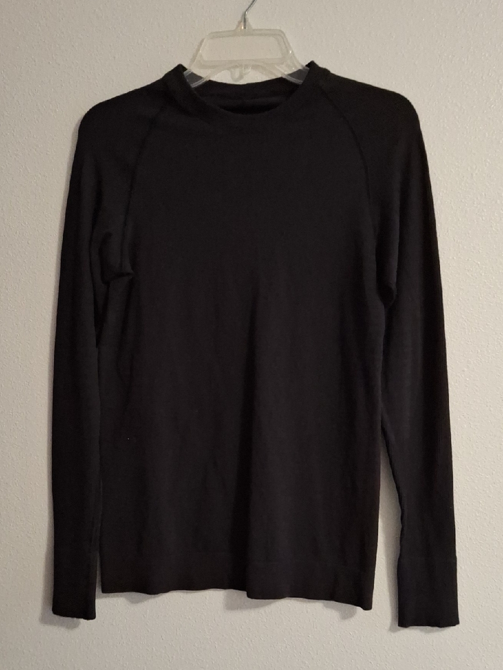 Lululemon Athletica Metal Vent Tech Black Long-Sleeve Crew Shirt Size Large Yoga